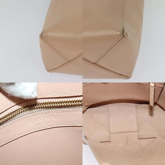 CELINE Vertical Cavas Hand Bag Leather Pink Gold - Picture 11 of 12